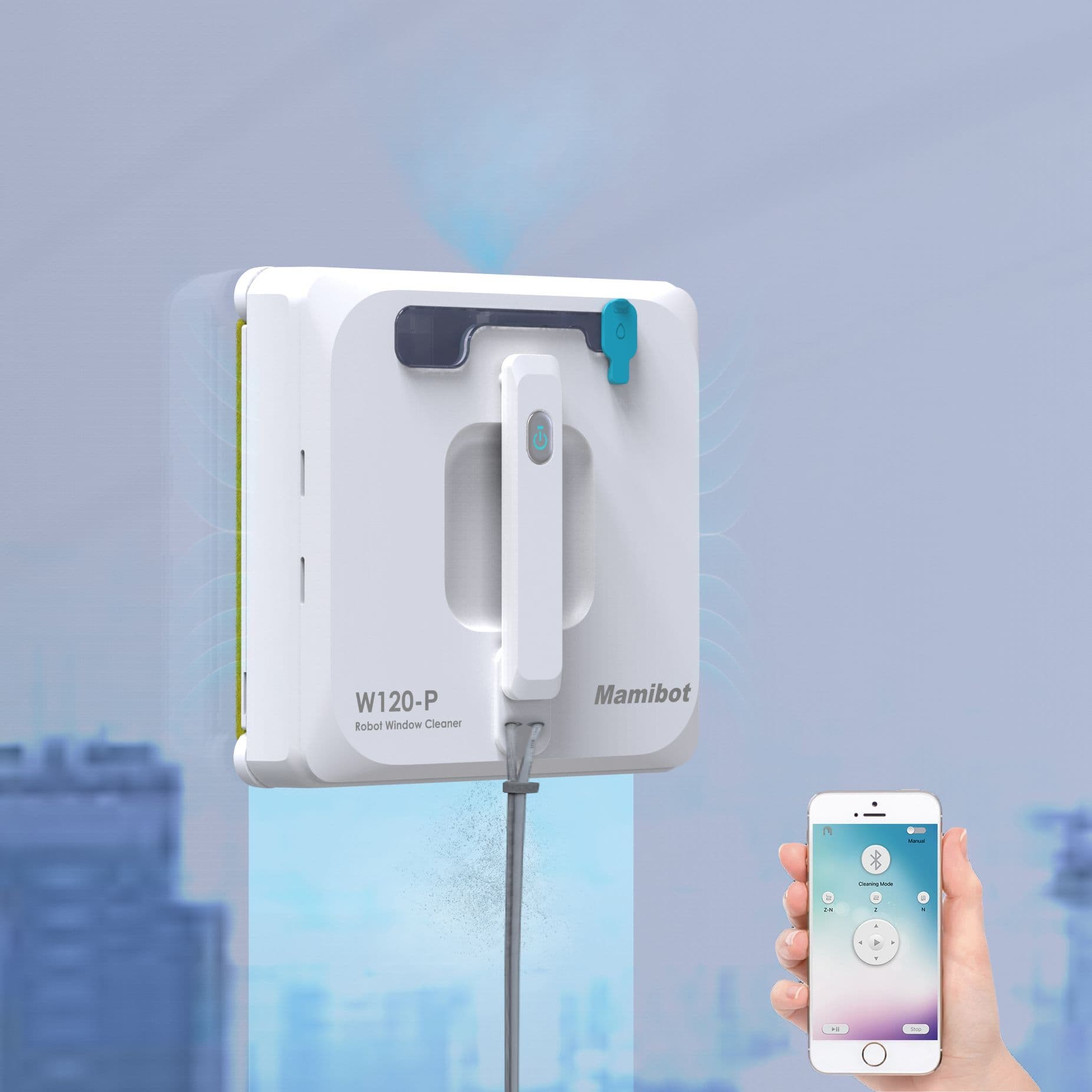 Mamibot ablaktisztító robot, Robotic window cleaner W120-P, fehér