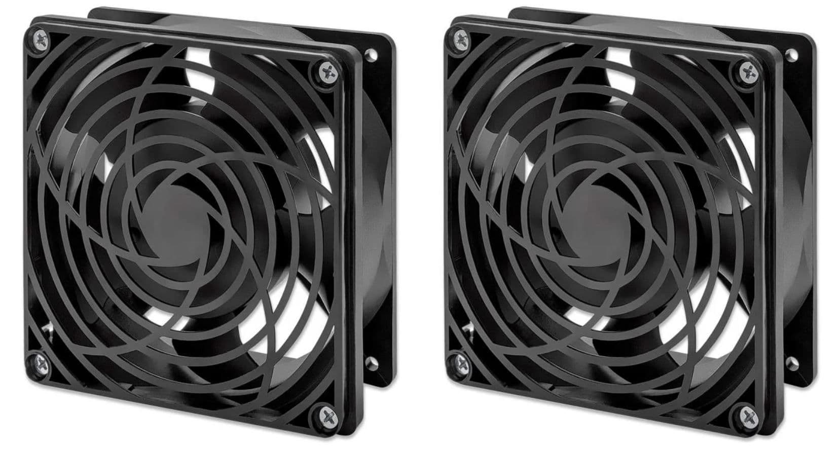 INTELLINET Ventilátor, 2 ventilátoros szellőző egység 19" fali szekrényekhez