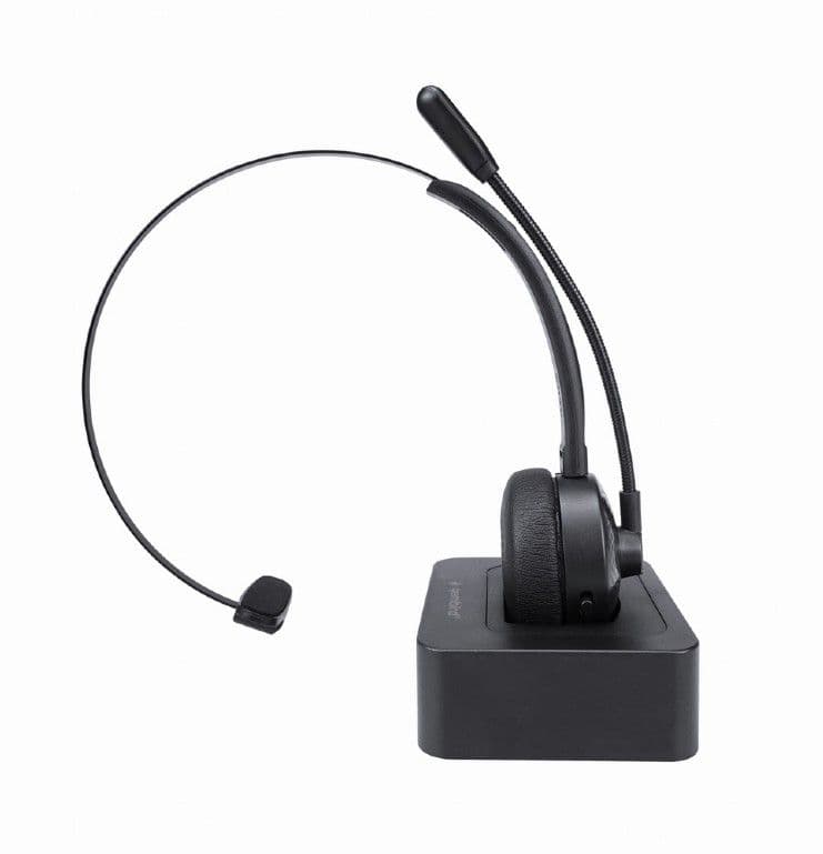 GEMBIRD Headset, BT, Bluetooth, call center headset, mono, fekete