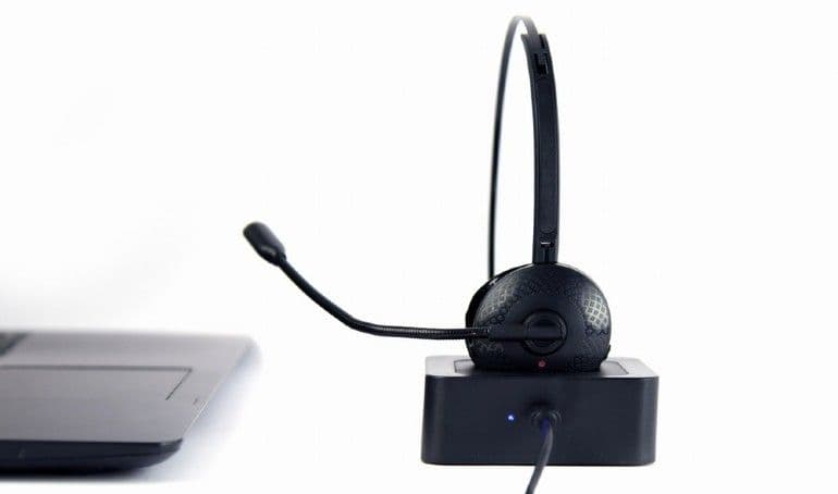 GEMBIRD Headset, BT, Bluetooth, call center headset, mono, fekete