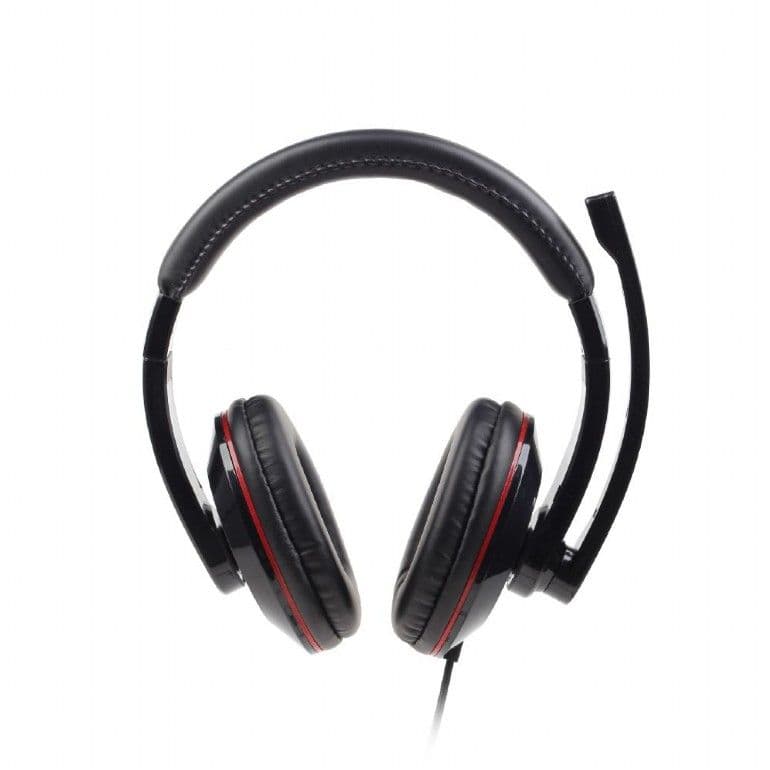 GEMBIRD Headset, USB, Sztereó fejhallgató, Stereo Headset, fekete - MHS-U-001