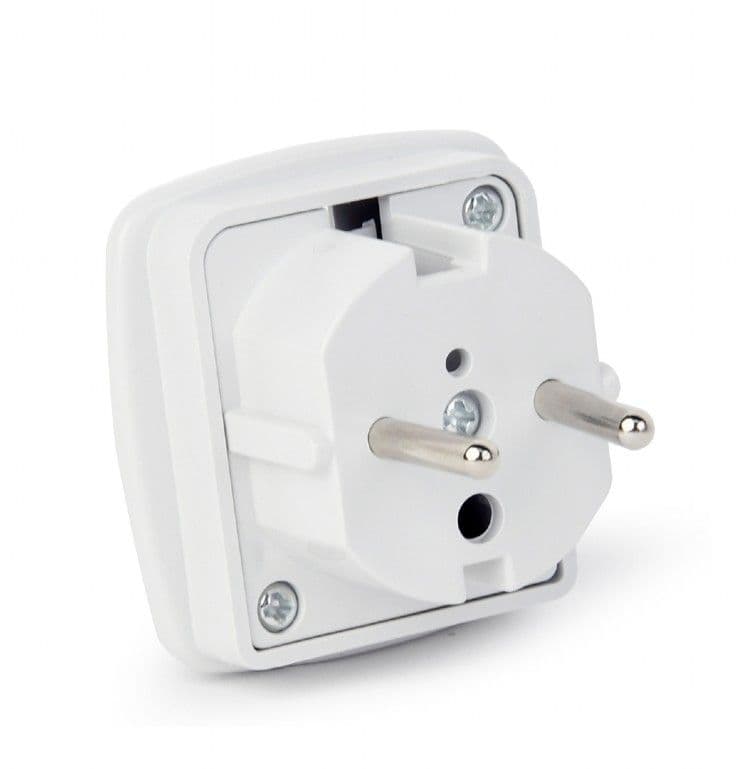 GEMBIRD Travel adapter UK - Euro, 7,5 A, AC adapter/átalakító, fehér