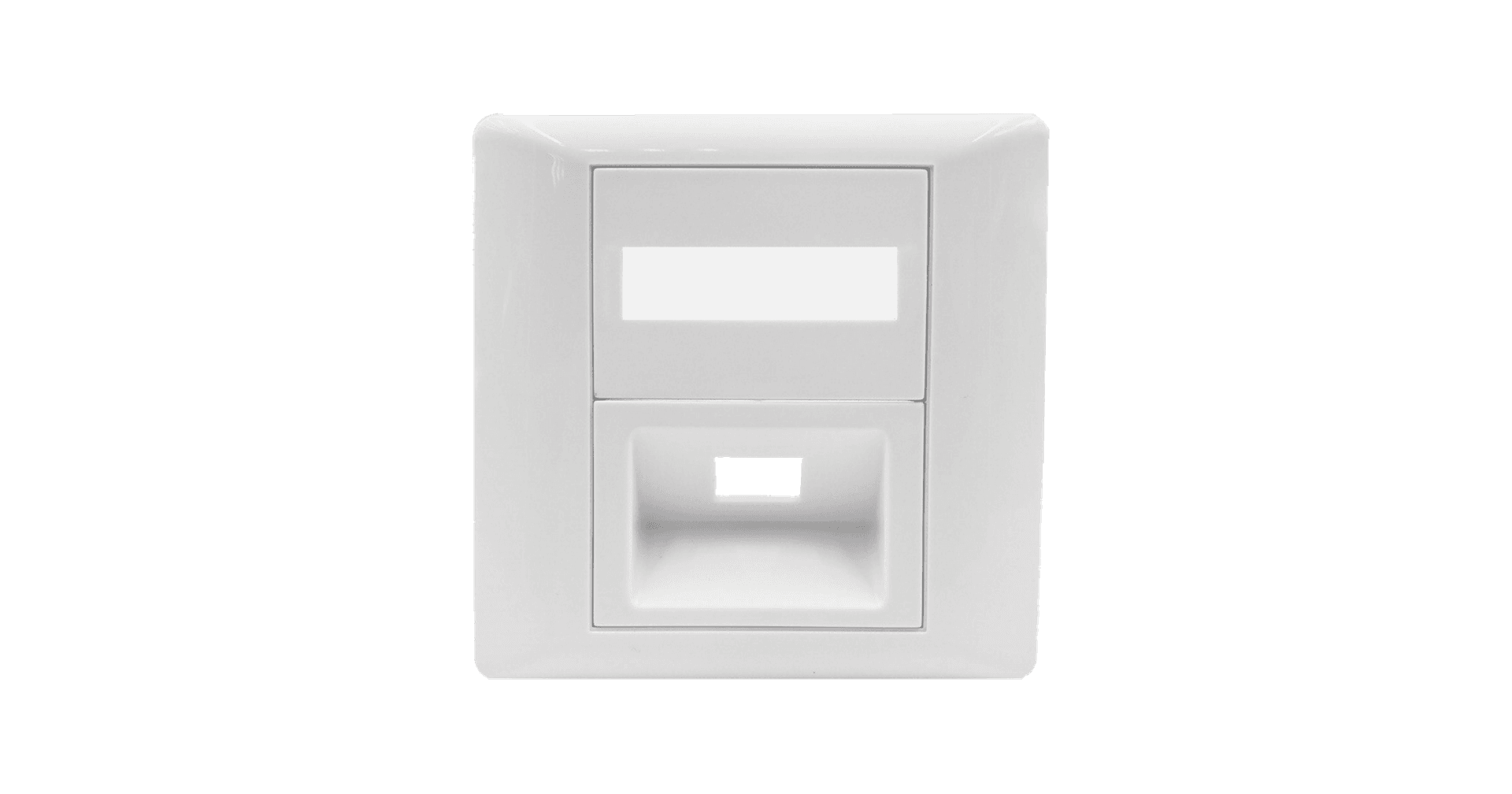 NIKOMAX Fali aljzat kerettel, Optikai, 86x86mm, SC Simplex/LC Duplex, fehér