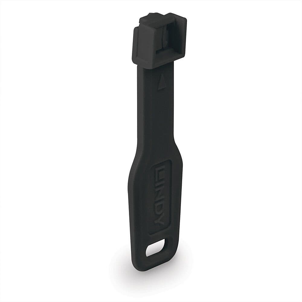 LINDY Dugó biztonsági, Port Blocker, RJ45 + kulcs, fekete (10db dugó + 1db kulcs)