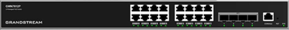 GRANDSTREAM Switch 16 port, menedzselhető, 4x SFP+,  GWN7812P