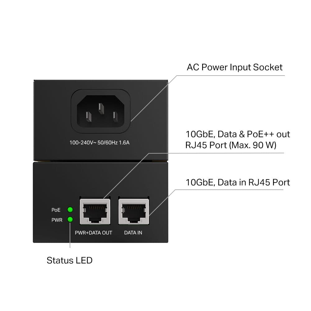 TP-LINK POE++ Injektor 90W, POE380S