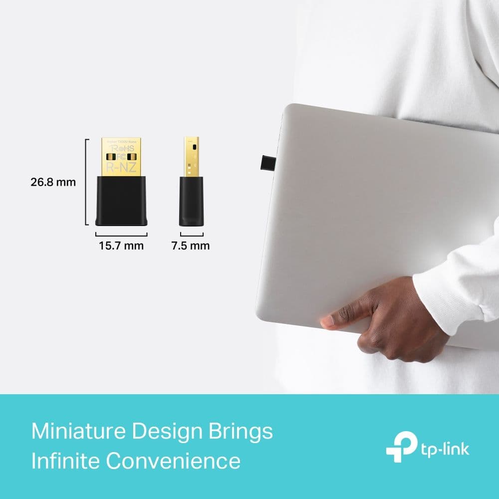 TP-LINK Wireless USB adapter Dual Band AX1800, ARCHER TX20U NANO