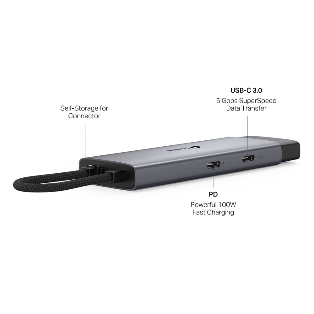 TP-LINK USB-C 3.2 Gen1 HUB 5 Portos 1xHDMI + 1xPD 100W +1xUSB-C + 2xUSB-A, UH5020C