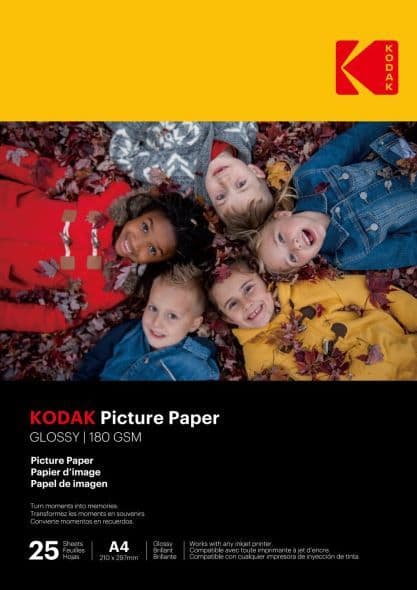 KODAK Picture fotópapír - High Gloss 180g, A4, 21x29,7cm, 25db