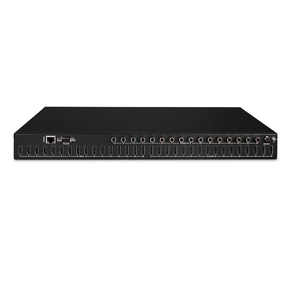 LINDY Mátrix Switch HDMI 2.0b, 16x16 port, 4K@60Hz, 18Gbps, HDCP 2.2, RS232, fekete