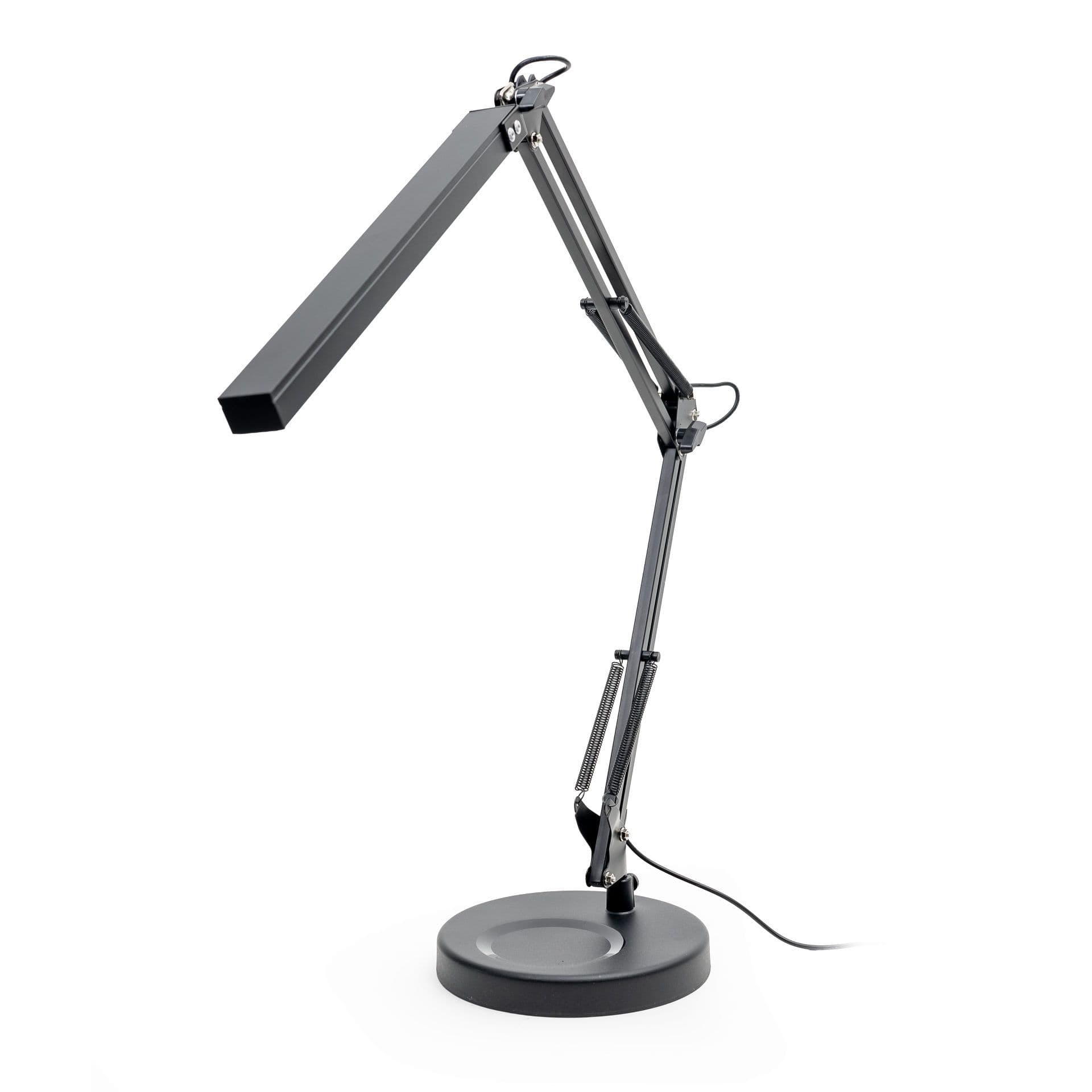 PLATINET Asztali lámpa 10W, 500Lm, flexibilis, LED, rajzasztali lámpa, fekete