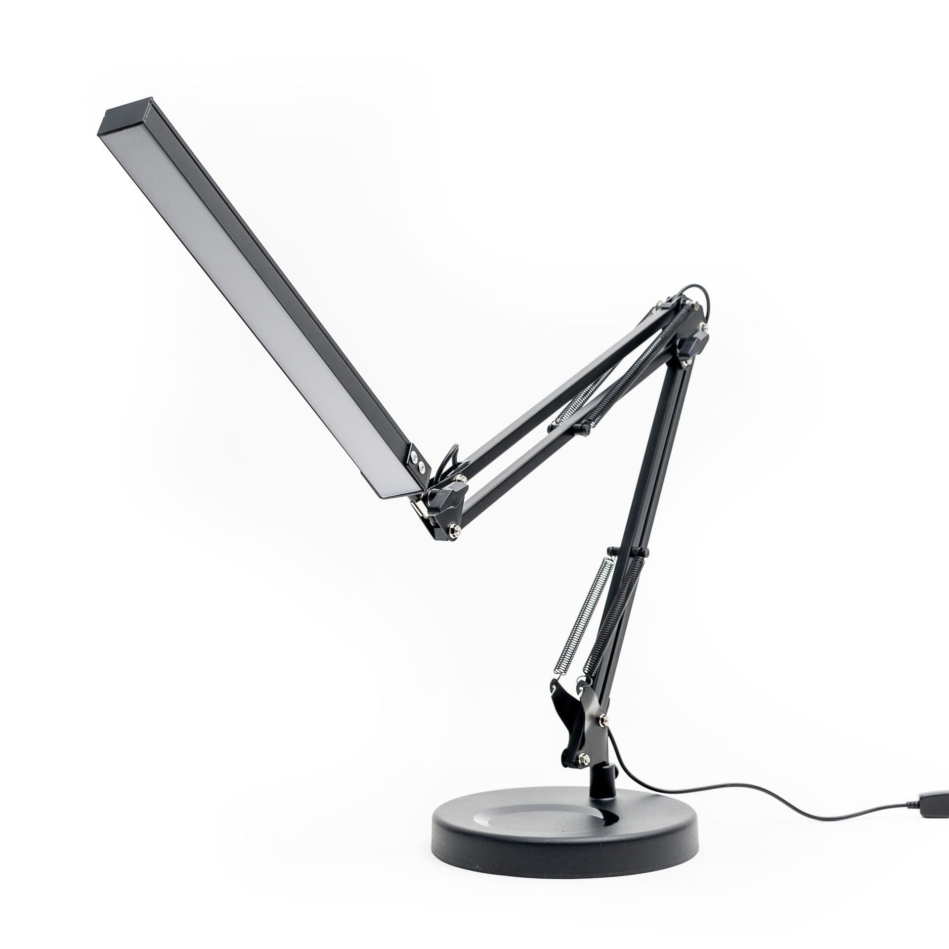PLATINET Asztali lámpa 10W, 500Lm, flexibilis, LED, rajzasztali lámpa, fekete
