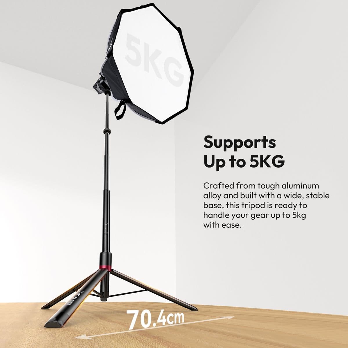 ULANZI AT-02 állvány 200cm maximális magasság, 5kg teherbírás