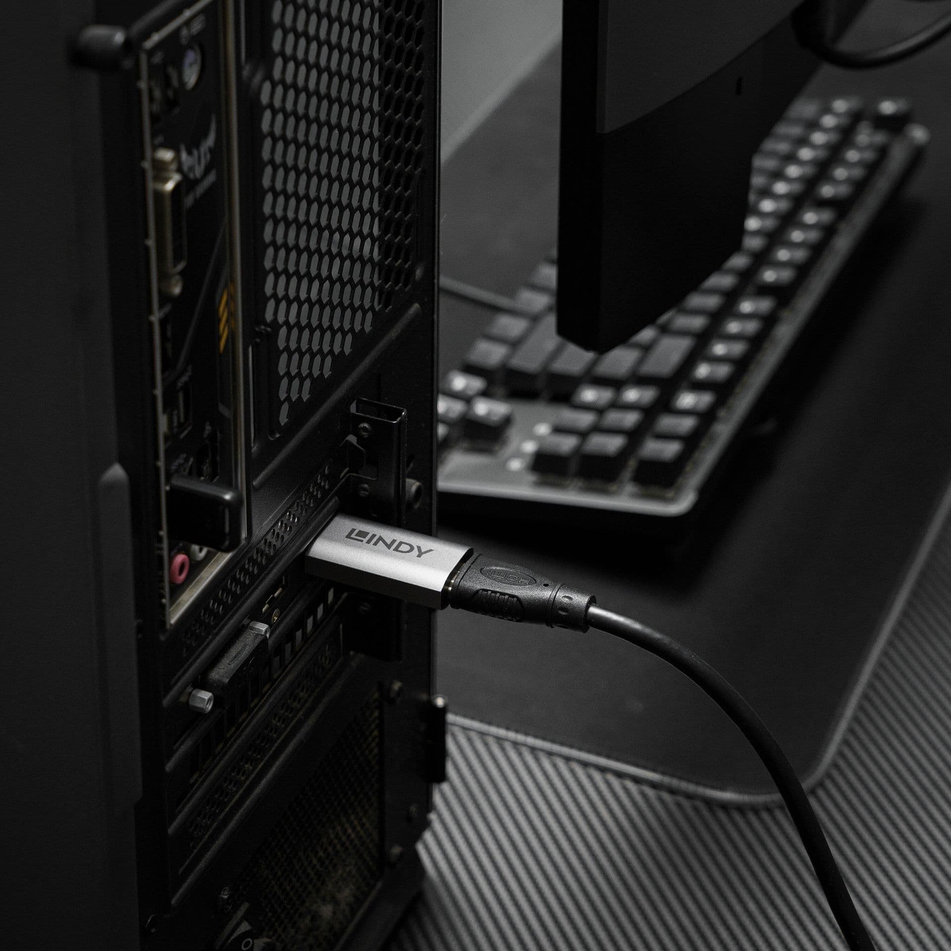 LINDY Adapter HDMI - DisplayPort DP 1.4, 8K@60Hz