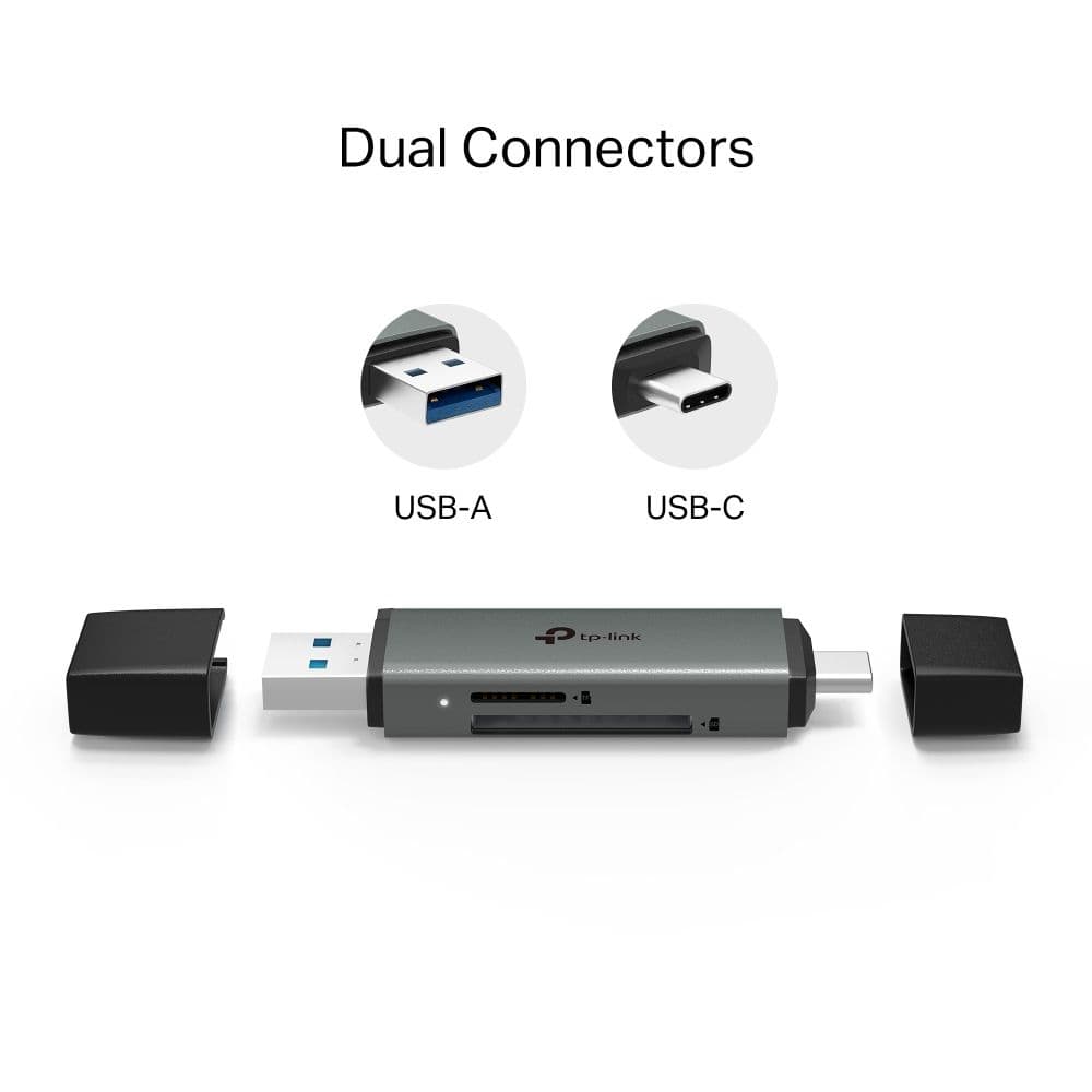 TP-LINK Kártya Olvasó USB 3.0 Type-C/A to SD & MicroSD 3.0, UA430D