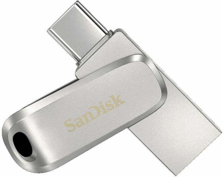 SANDISK Pendrive 128GB USB3.1/Type-C Dual Drive Luxe Ezüst