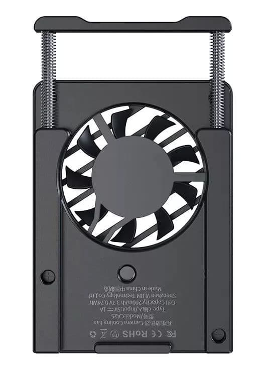 ULANZI CA25-B, C072GBB2, kamera hűtő ventilátor, Sony/Canon/Fuji/Nikon, fekete