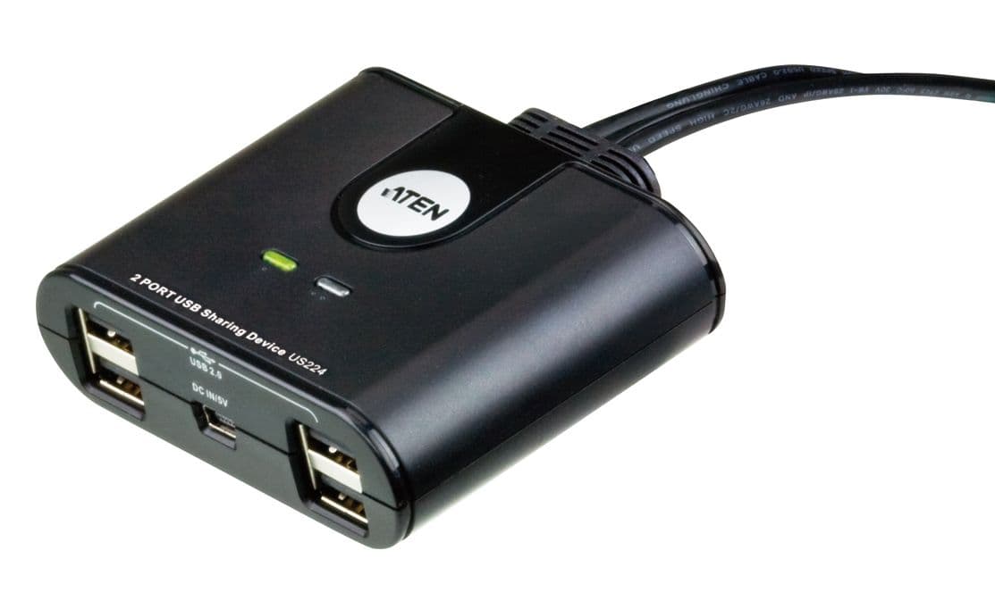 ATEN USB Periféria Elosztó 2PC 4Eszköz US224