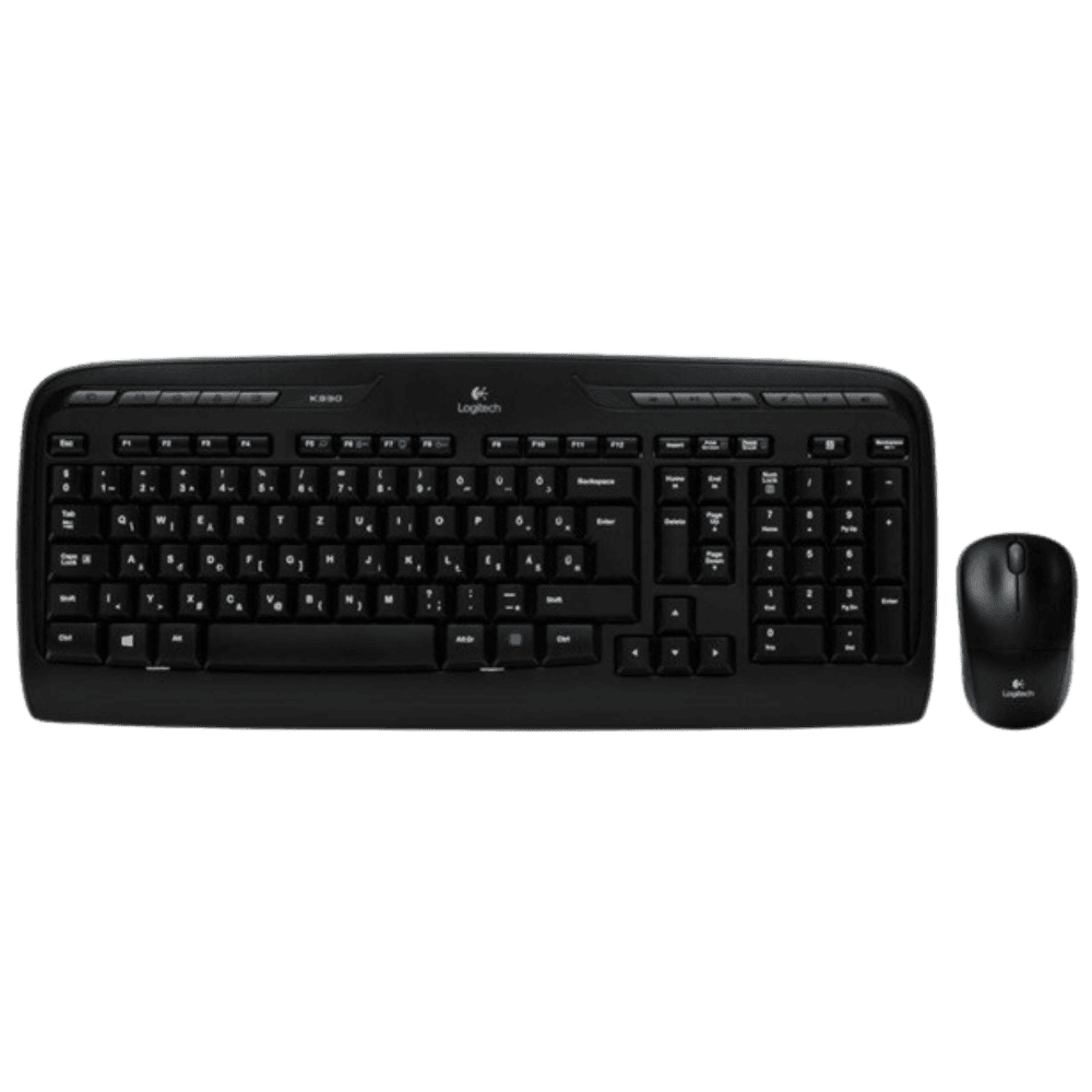 LOGITECH Billentyűzet+egér vezeték nélküli MK330, Magyar, fekete