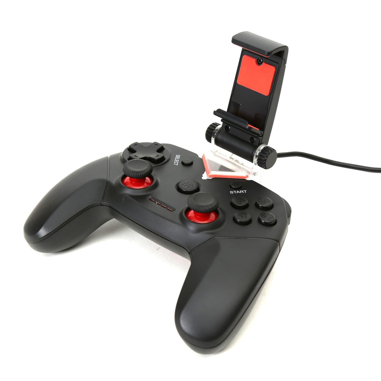 VARR Gaming Kontroller, Sandpiper, mobiltelefonhoz, vezetékes, OTG, Android, telefon tartóval, gamer, gamepad, fekete