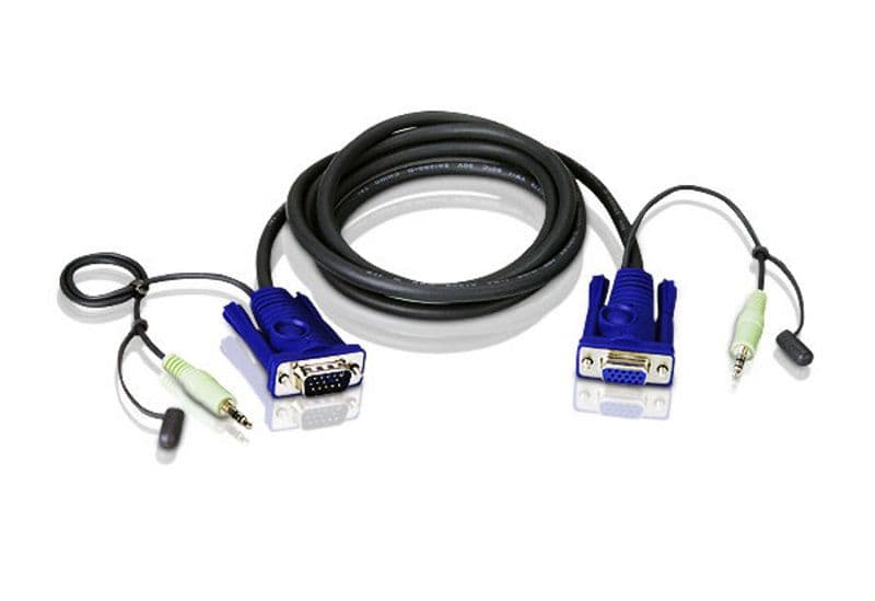 ATEN KVM Kábel VGA Audio 1.8m