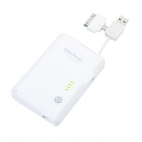 CYBERPOWER Power Bank hordozható töltő 5200 mAh Fehér
