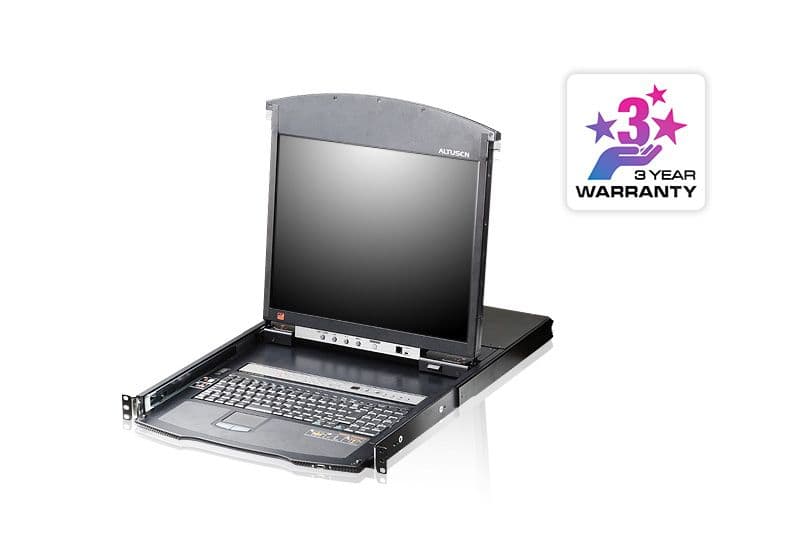 ALTUSEN KVM Konzol LCD 19" + Switch IP 16port