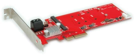 ROLINE PCIe Adapter RAID, 2x M.2+2x SATA