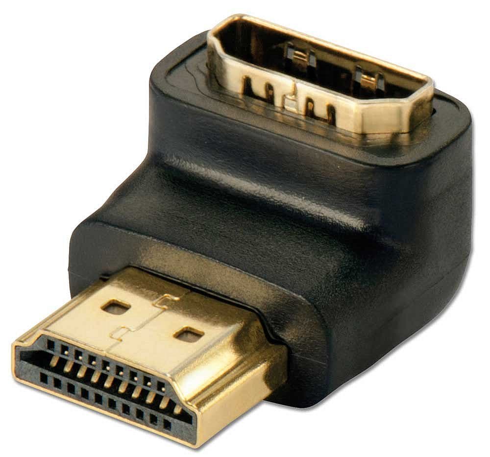 LINDY HDMI M/F felfele forduló adapter, fekete