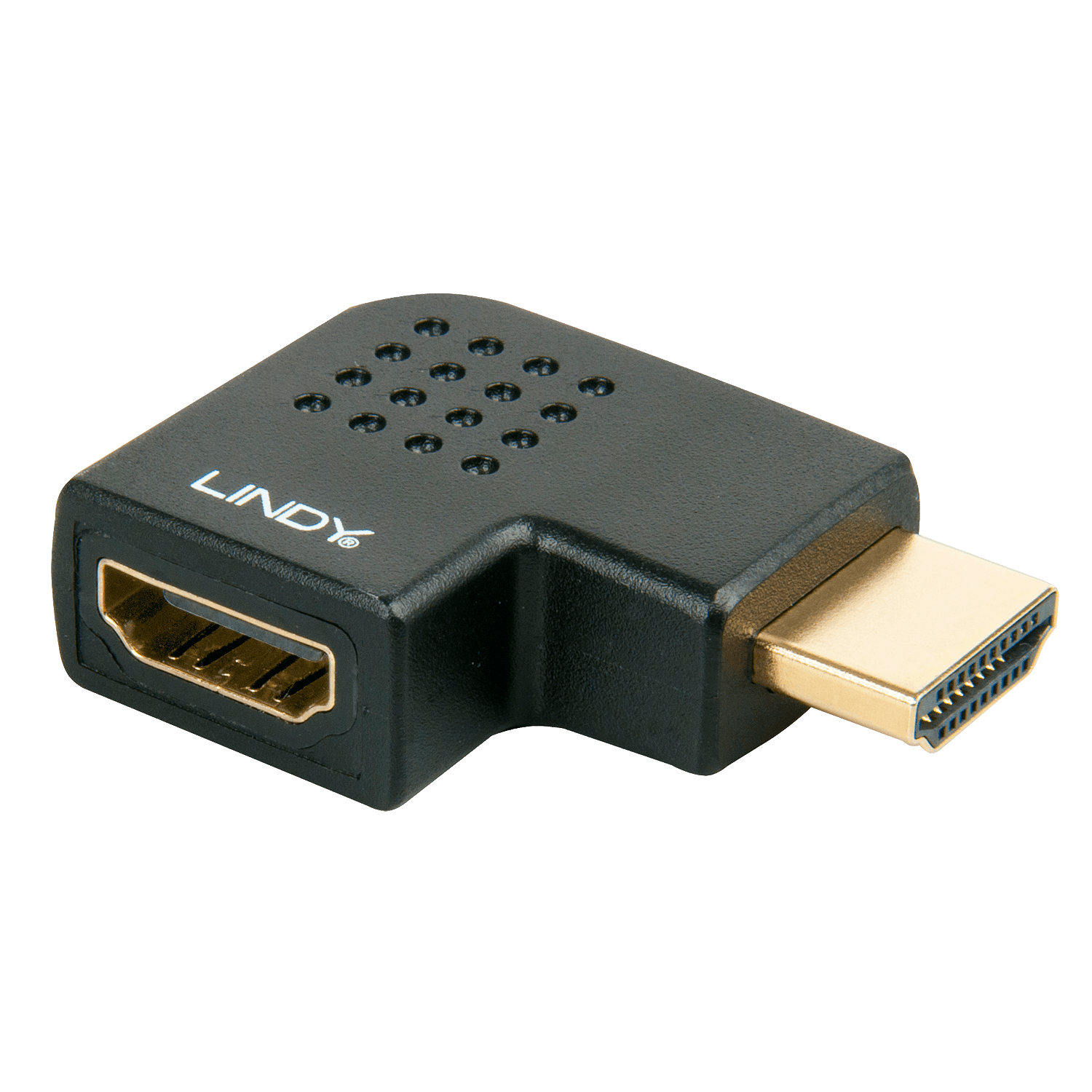 LINDY HDMI M/F balra forduló adapter, fekete