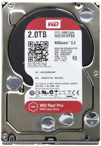 WD HDD SATA3 Red 3,5" 64MB 2000MB