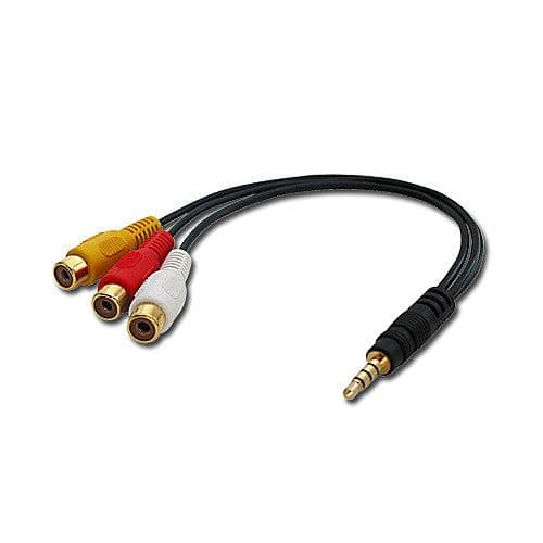 LINDY Kábel AV adapter kábel Stereo és Composite