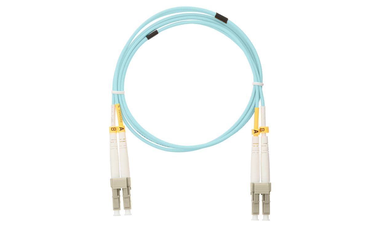 NIKOMAX LC-LC duplex OM3 optikai patch kábel, 2m, aqua
