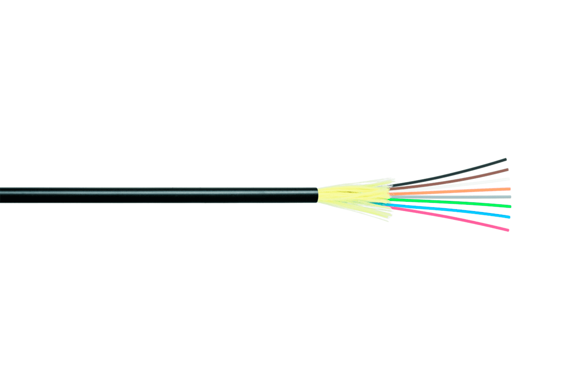 NIKOMAX Optikai kül/beltéri kábel, SM 9/125 OS2, 12 szálas tight buffered, LSZH , Eca, - Méterre