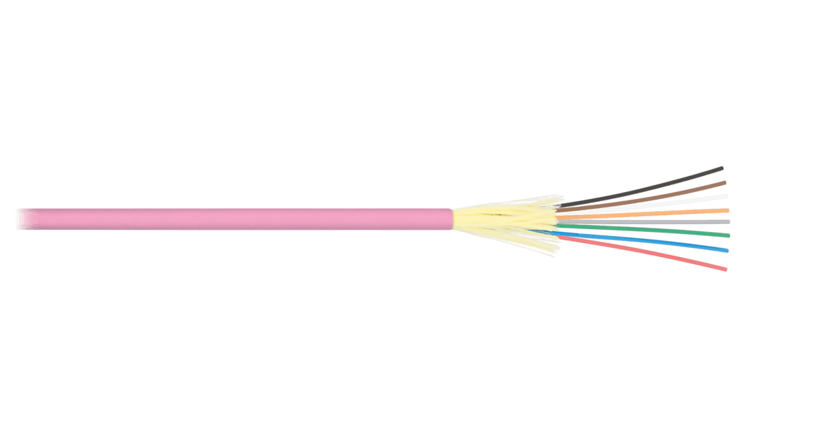 NIKOMAX Fiber kábel, beltéri, horizontális, 50/125 Multimódusu, OM4, 12 Fiber, LSZH, 2000m/dob