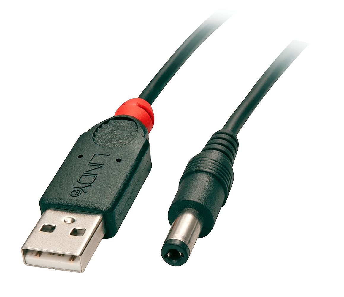 LINDY Adapter Kábel Táp - USB 1,5m
