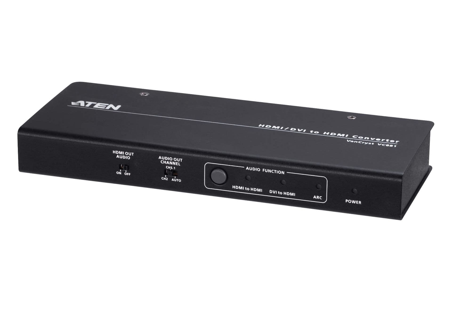 ATEN Converter 4K HDMI/DVI to HDMI with Audio De-embedder, VC881-AT-G