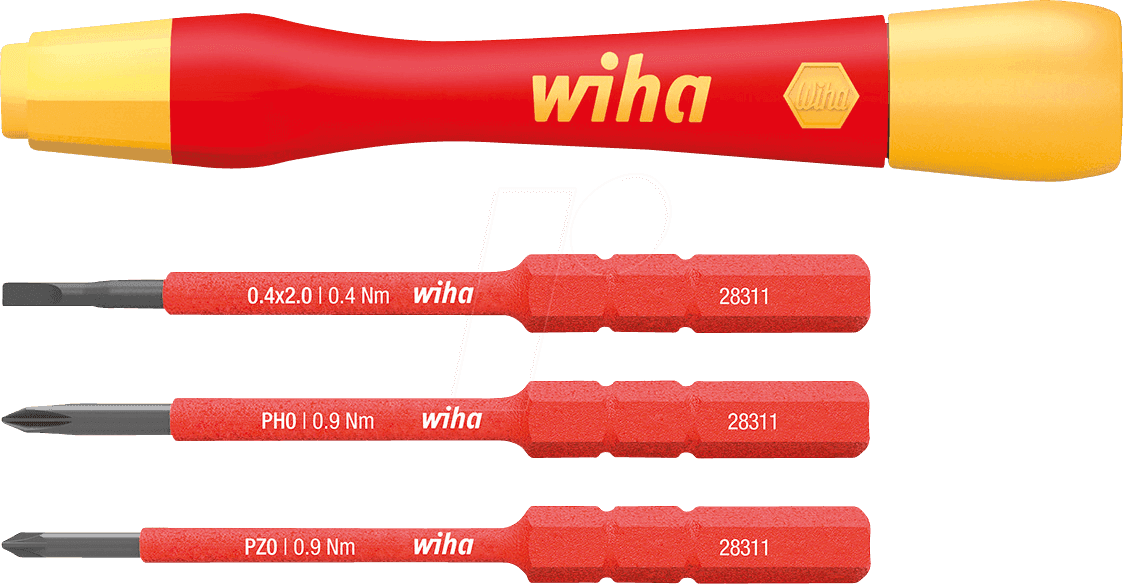 WIHA Csavarhúzó készlet, Slim Vario, 4 részes 43167