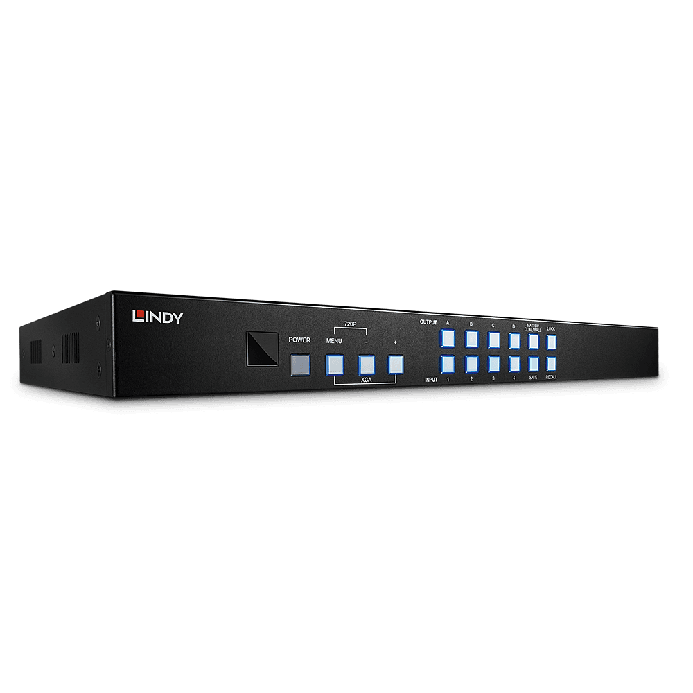 LINDY mátrix Switch HDMI, 4x4 port