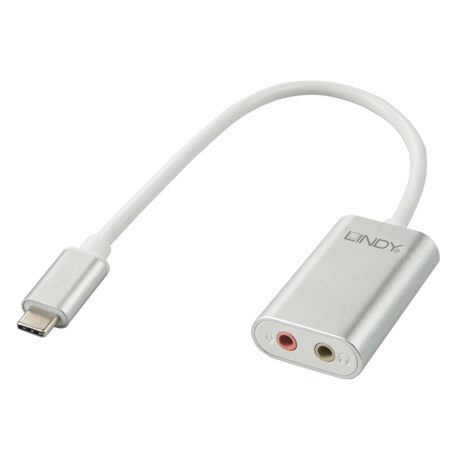 LINDY Adapter USB-C - 2x 3,5mm jack