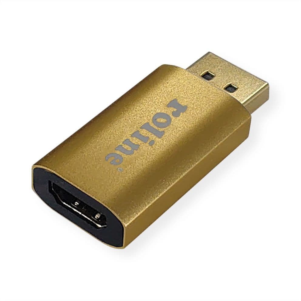 ROLINE Adapter DisplayPort - HDMI, M/F v1.2, 4K Gold
