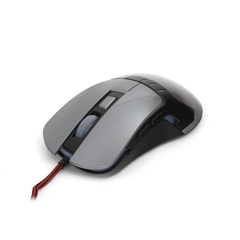 VARR Egér Gaming, OM-270 1200-1600-2400-3200DPI, szürke