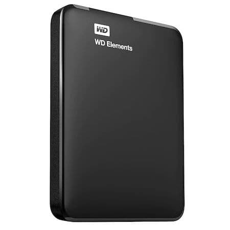 WD HDD Külső USB3.0 2,5" 4TB Elements Fekete