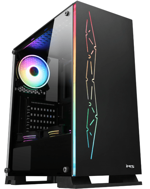MS Számítógépház, Armor V320, ATX, Fekete