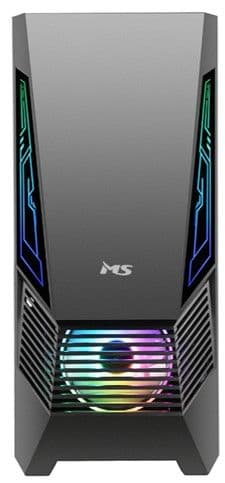MS Számítógépház, Armor V305, ATX, Fekete - RGB