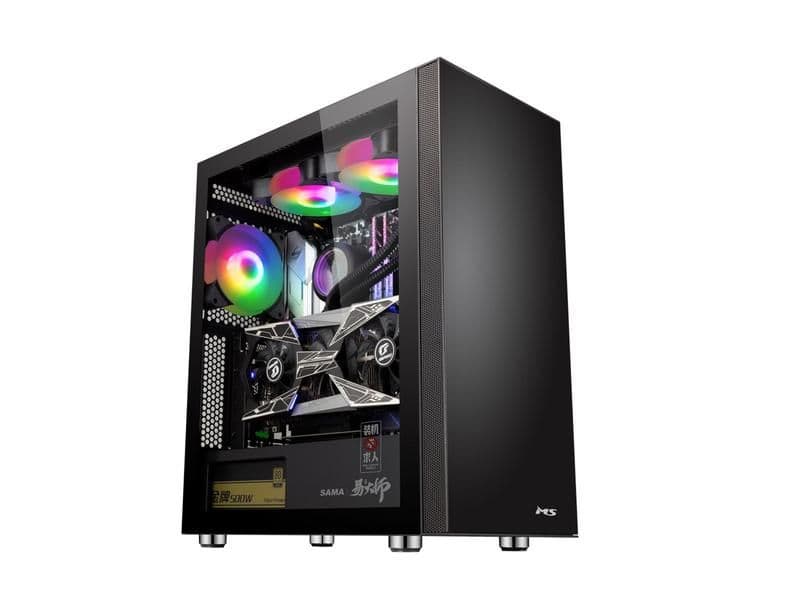 MS Számítógépház, Armor V500, ATX, Fekete