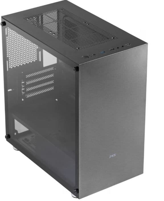 MS Számítógépház, Fighter S300, ATX, Fekete