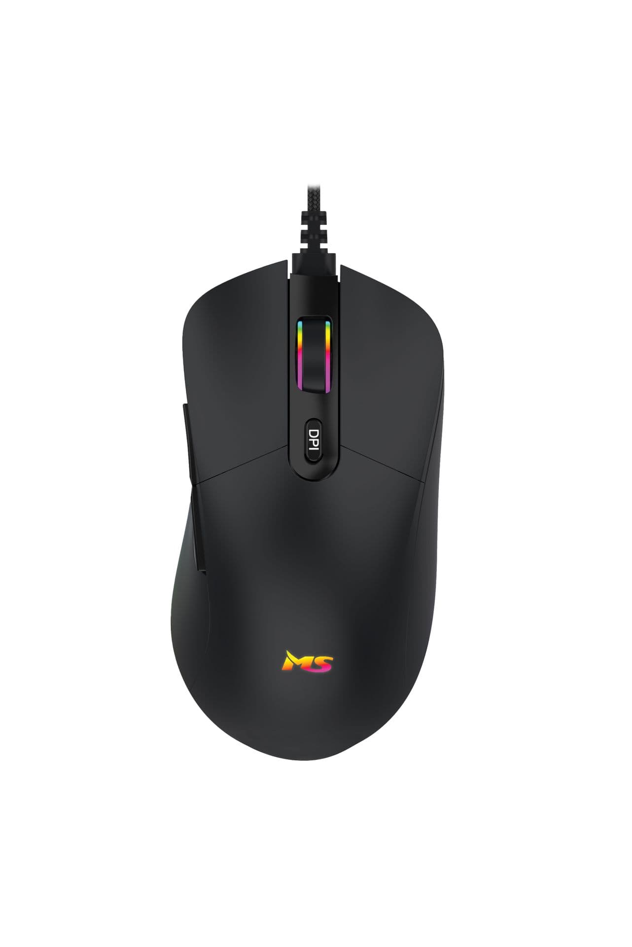 MS Egér, Nemesis C330, vezetékes USB, fekete - RGB