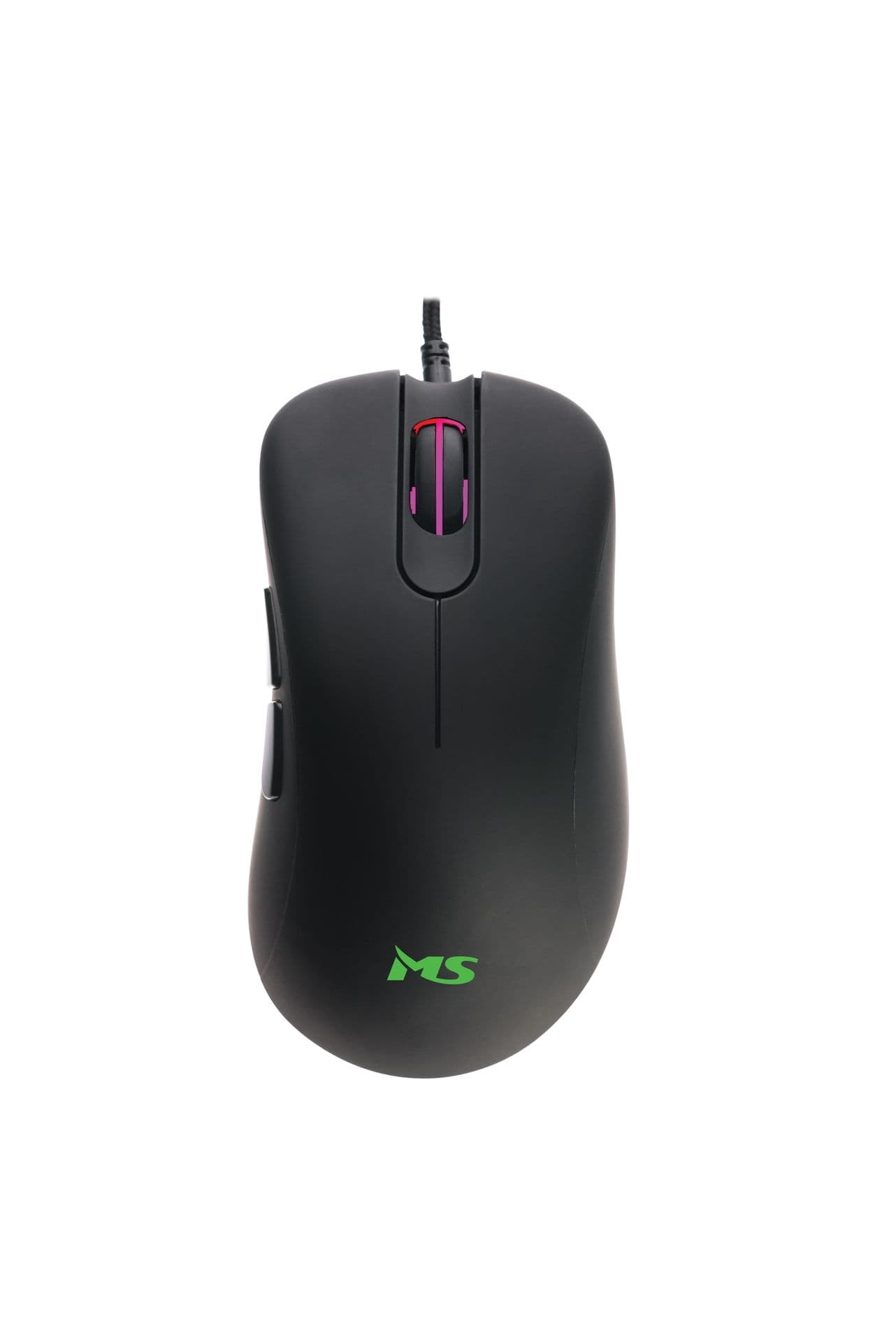 MS Egér, Nemesis C325, vezetékes USB, fekete - RGB