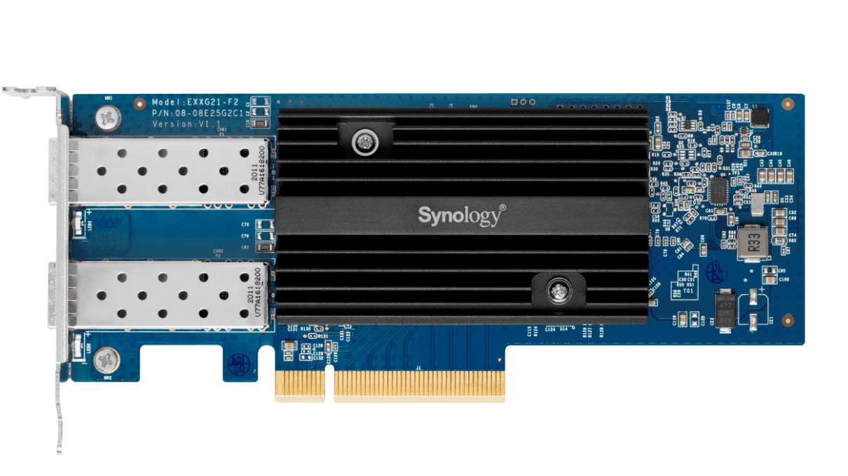 SYNOLOGY hálózati kártya 2×25 Gbites, SFP28